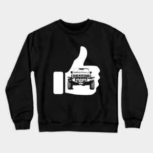 Like a 4x4 truck white design Crewneck Sweatshirt